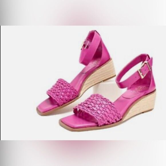 Vince Camuto Bretandi Adjustable Espadrille Wedge Sandals 7 M/ 37.5 - Picture 1 of 10